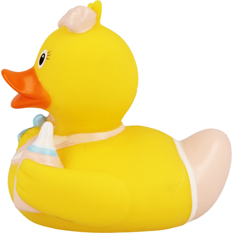 Baby Girl 8.5cm Rubber Duck The Calendar and Gift Company