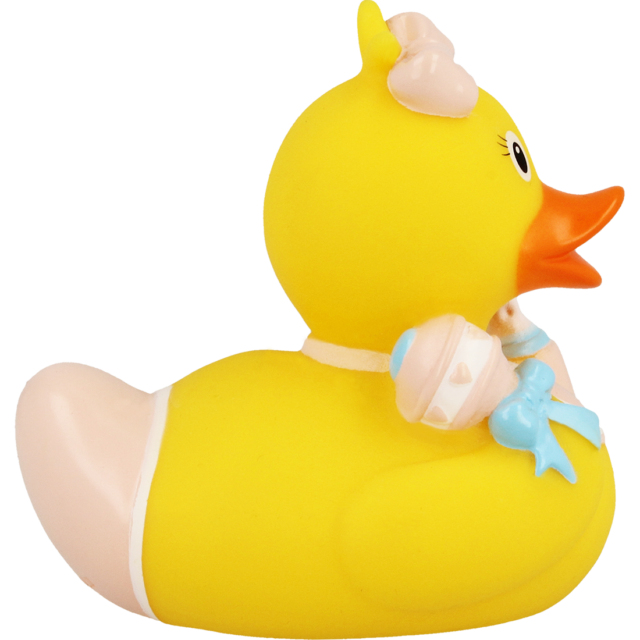 Baby Girl 8.5cm Rubber Duck The Calendar and Gift Company
