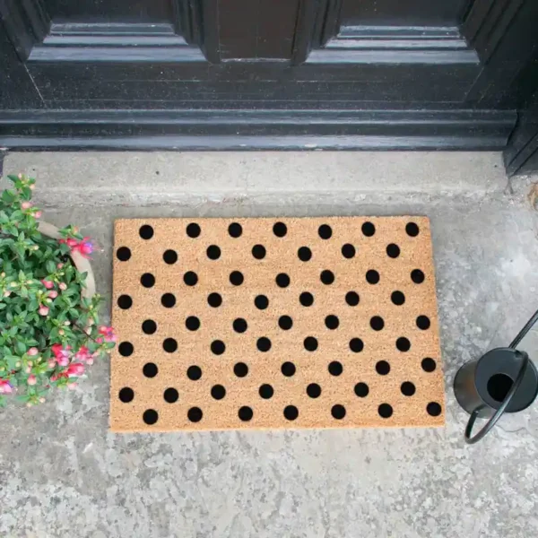 Doormat Black Dots