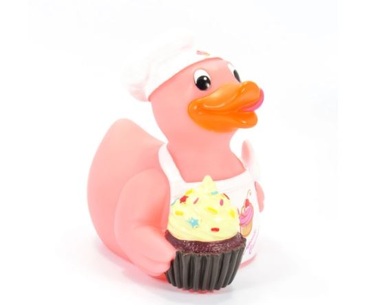 Cupcake Canard Cupcake Lover's CelebriDuck Rubber Duck NIB Baker Sweets Birthday 