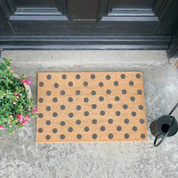 Grey Dots Doormat