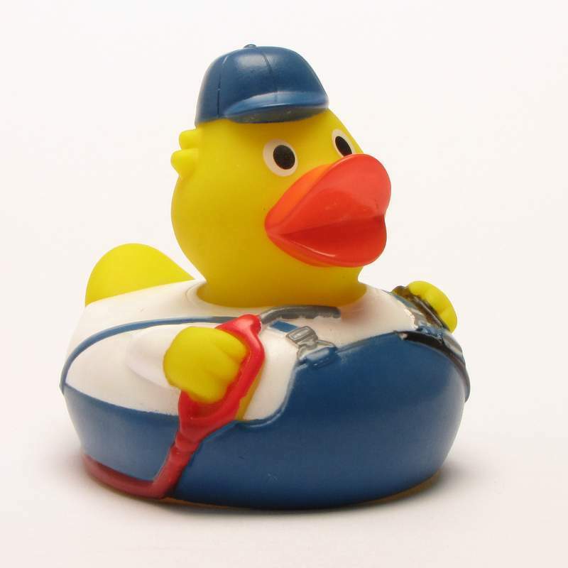 Petrol Pump Assistant Rubber Duck - The Calendar and Gift Company