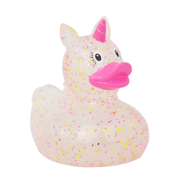 Glitter Unicorn Rubber Duck Lilalu