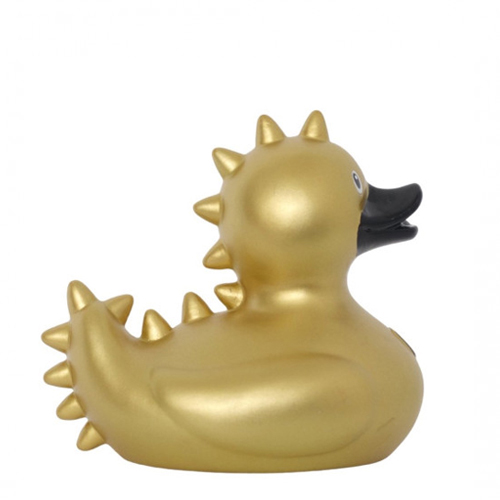 Gold Feather Rubber Duck