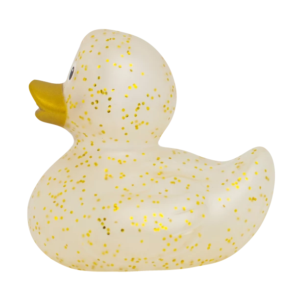 Gold Glitter Rubber Duck