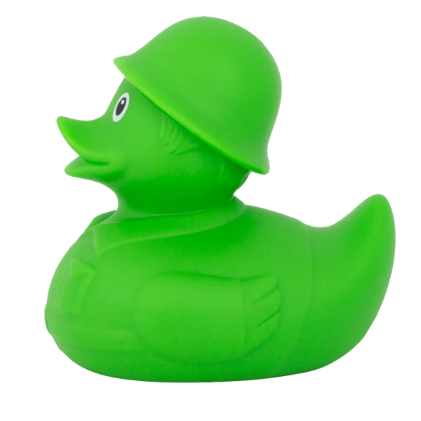 Green Soldier Rubber Duck