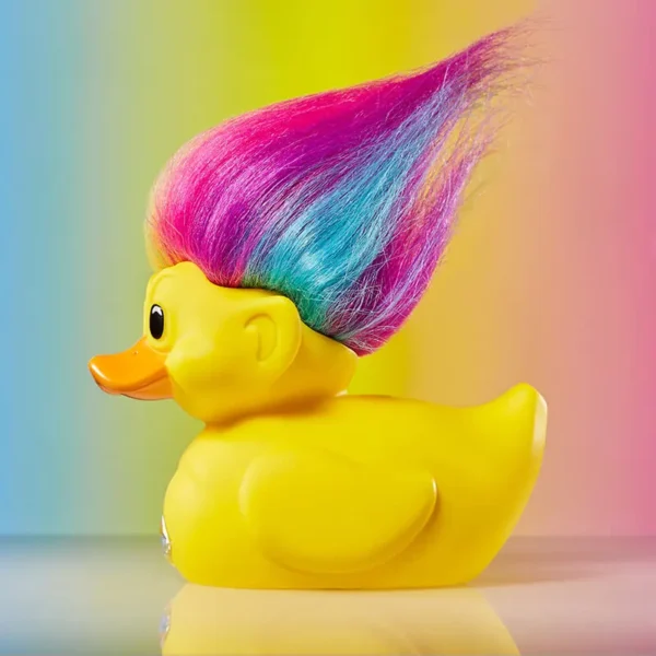 Rainbow Troll Rubber Duck