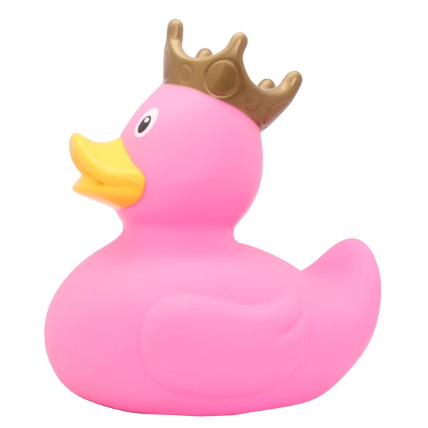 XXL Pink with Crown Rubber Duck - The Calendar and Gift Company