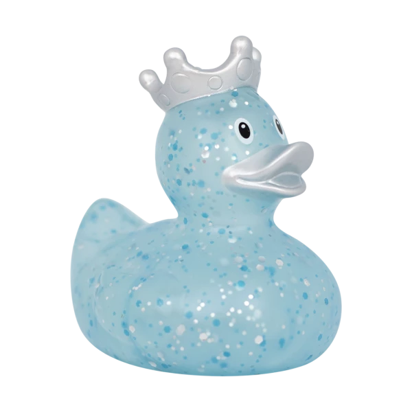 Glitter Rubber Duck Crown Blue