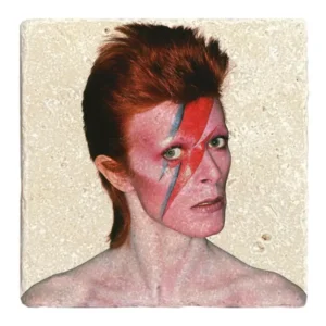 David Bowie Stone Coaster