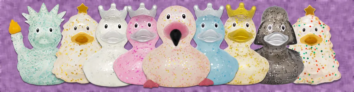 Glitter Rubber Ducks