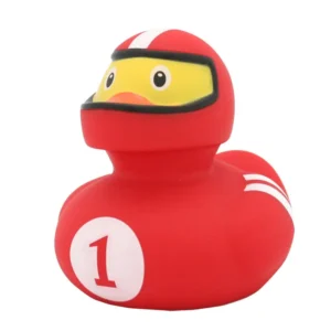Red Racing Driver Rubber Duck