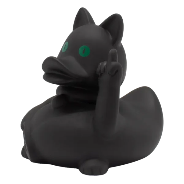 Crazy Cat Rubber Duck