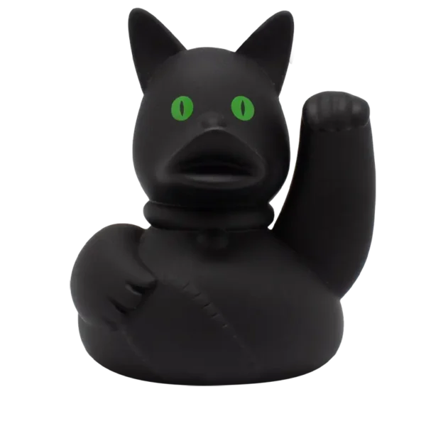 Lilalu Black Lucky Cat Duck