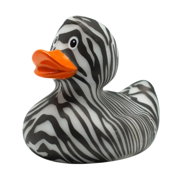 Zebra Rubber Duck