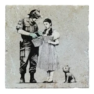 Banksy Dorothy and Policeman Coaster