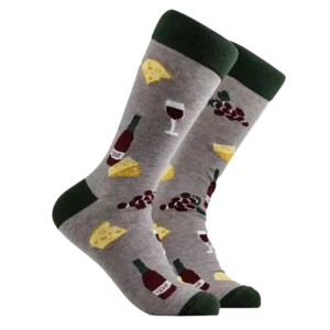 Cheese and Wine Socks