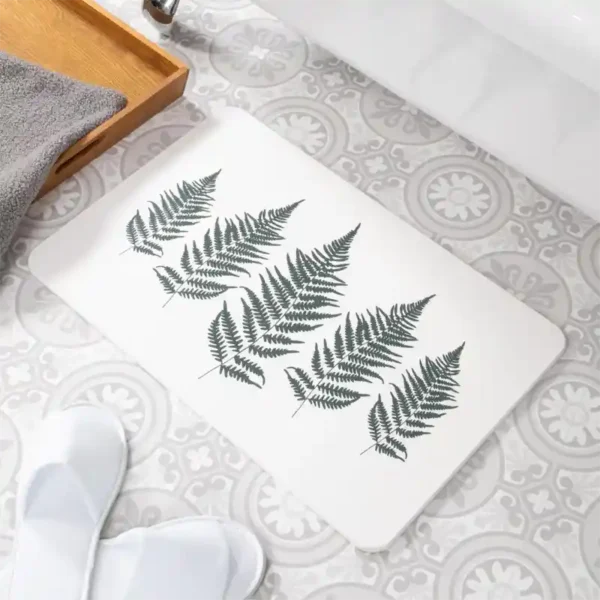 Fern Leaf Stone Bath Mat