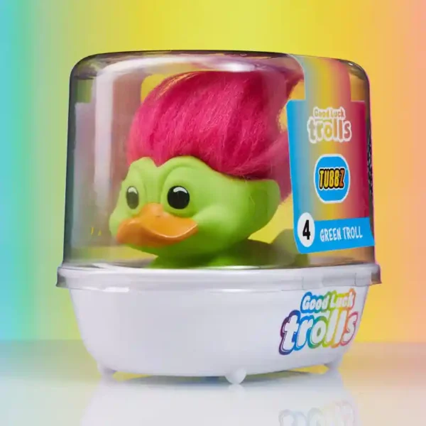 Green Troll Rubber Duck