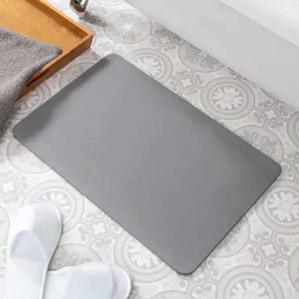 Grey Stone Bath Mat