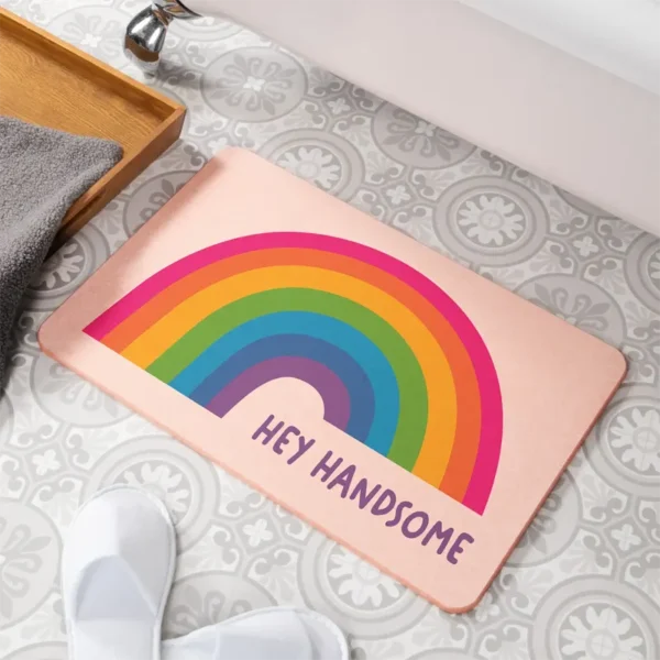 Hey Handsome Stone Bath Mat