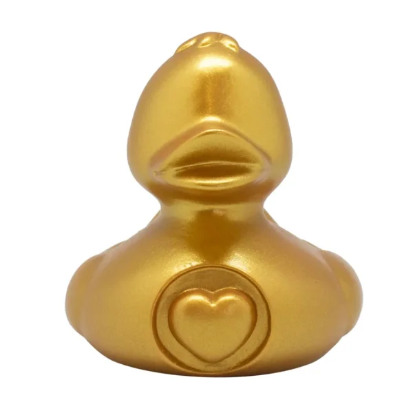 Lilalu My Heart Gold Rubber Duck