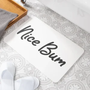 Nice Bum Stone Bath Mat