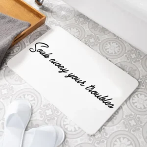 Soak Away Your Troubles Stone Bath Mat