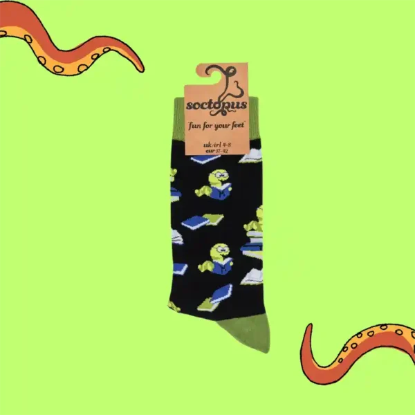 Soctopus Bookworm Socks