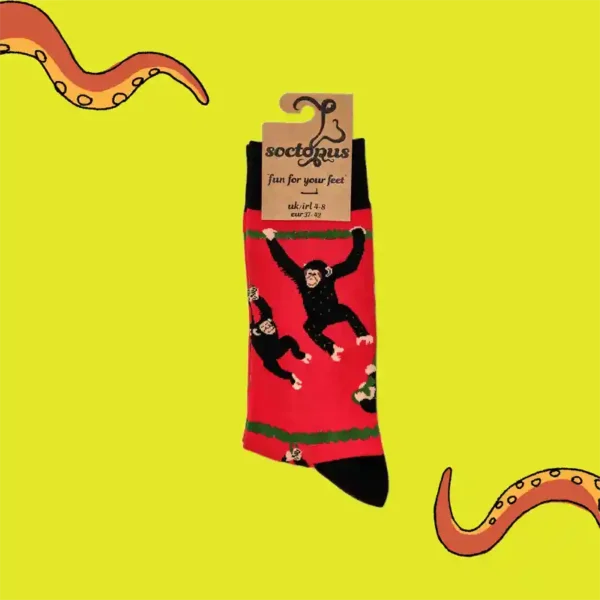 Soctopus Chimpanzee Socks