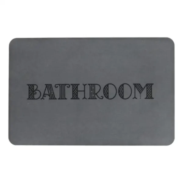 Stone Bath Mat Bathroom Grey