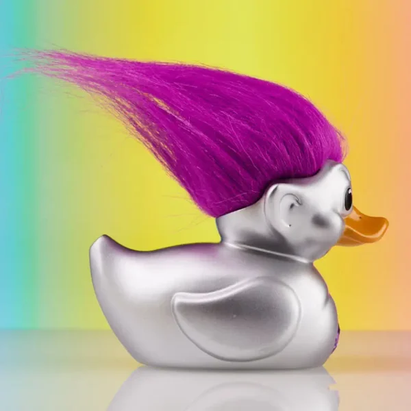 Tubbz Silver Glitter Troll Rubber Duck