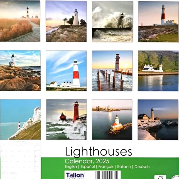 2025 Calendar Lighthouses