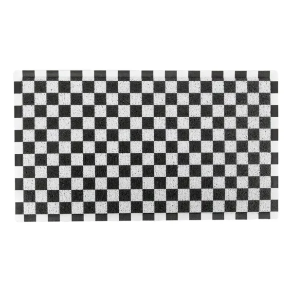 Doormat Black Checkerboard