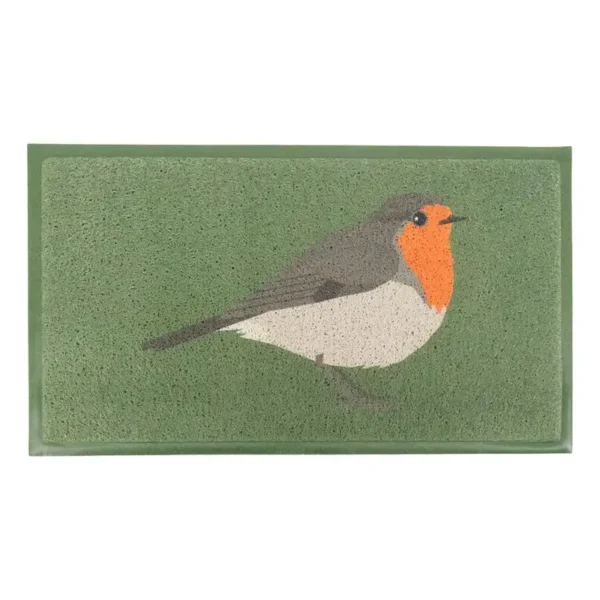 Doormat Green Robin