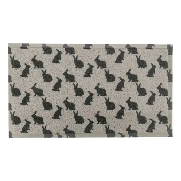 Doormat Grey Bunny Rabbit