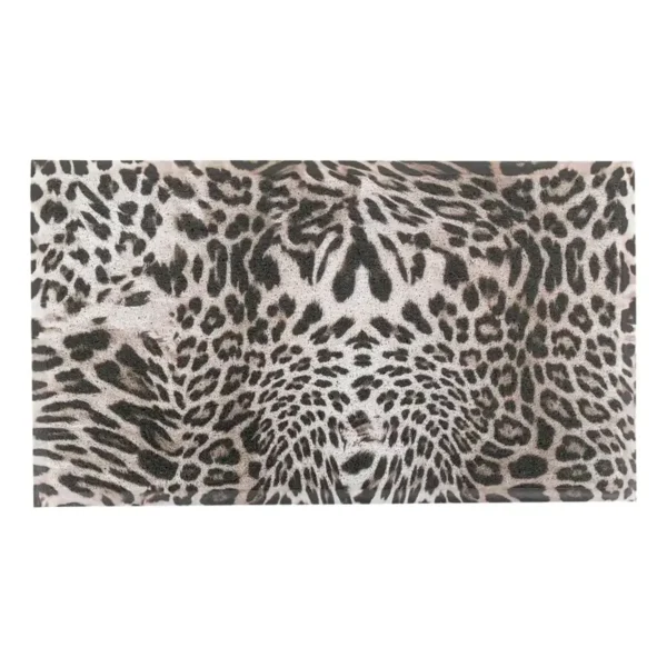 Doormat Grey Leopard Print