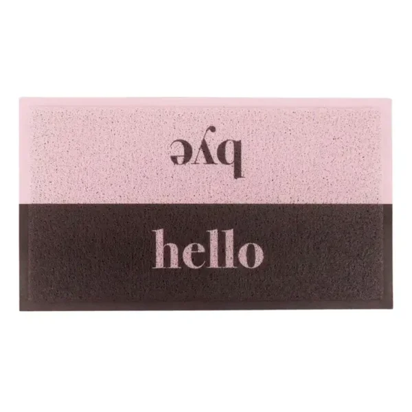 Doormat Pink Hello Bye