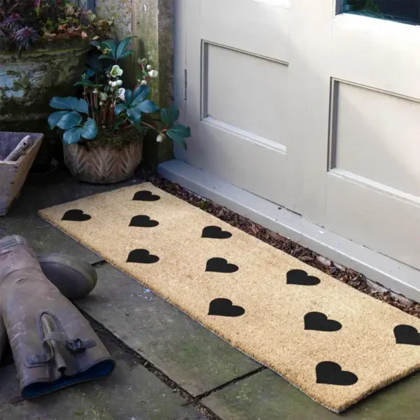 Double Doormat Hearts