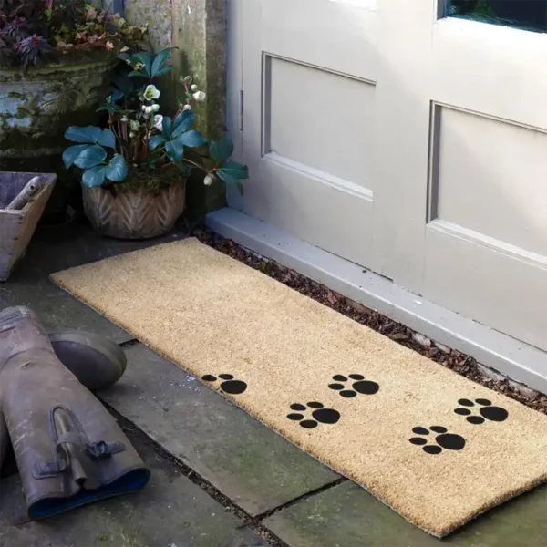 Double Doormat Paw Prints