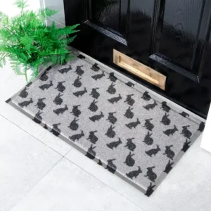 Grey Bunny Rabbit Doormat