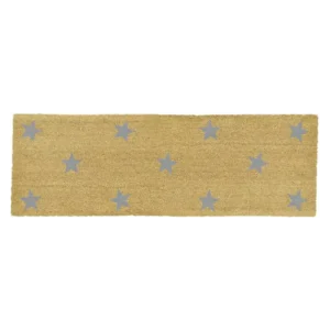 Patio Doormat Grey Stars