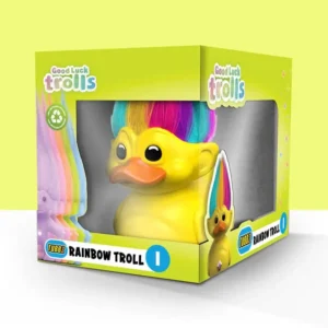 Rainbow Troll Rubber Duck Boxed