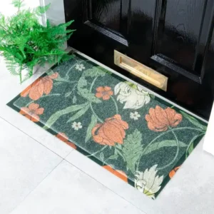 Red Flower Doormat