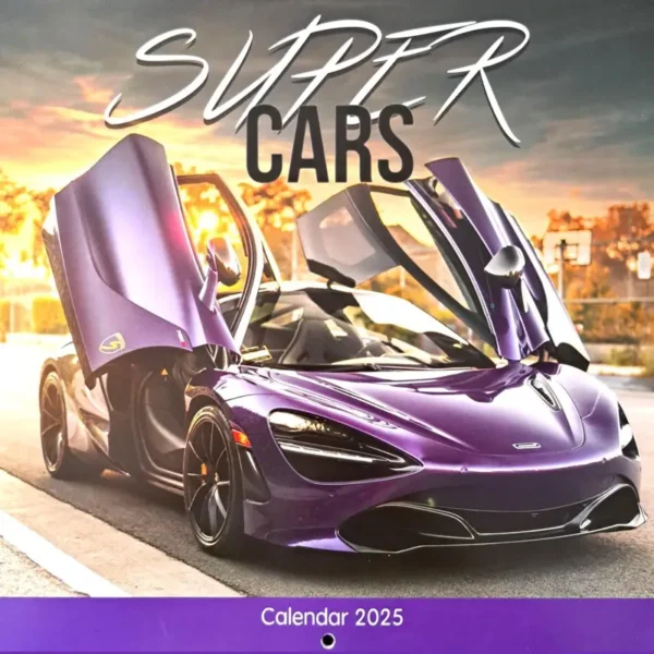 Super Cars Calendar 2025