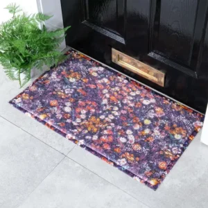 Wild Flower Pattern Doormat