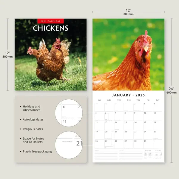 2025 Chickens Calendar