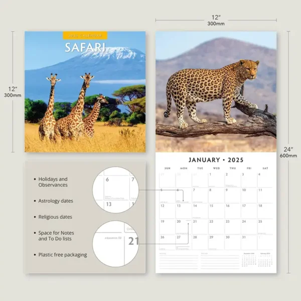 2025 Safari Calendar