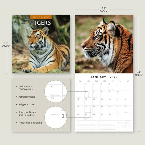 2025 Tigers Calendar