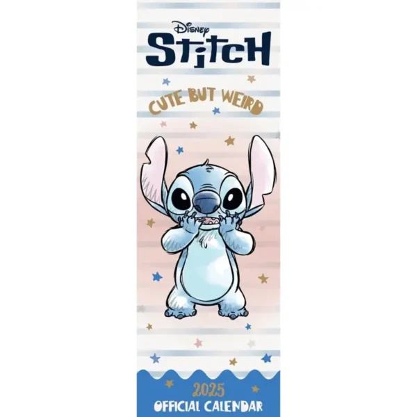 Disney Stitch Slim Calendar 2025